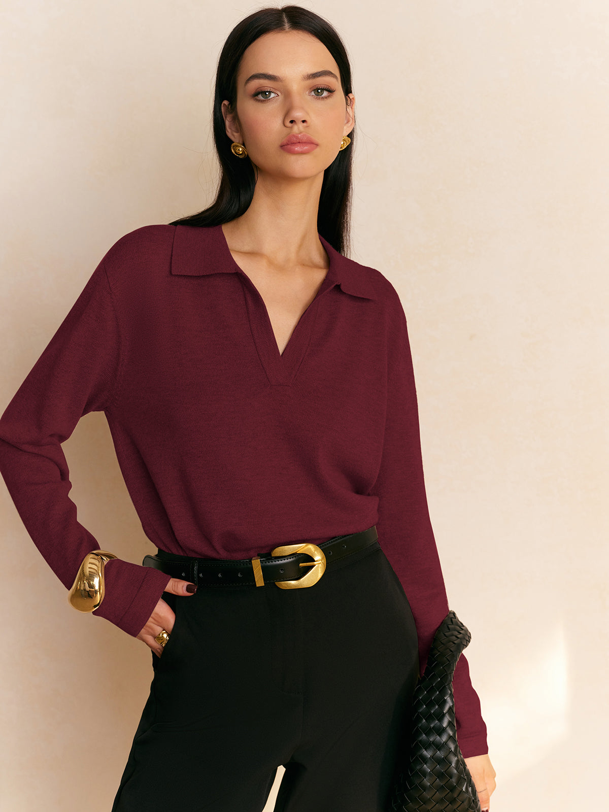 Fiona – Pullover avec col décontracté