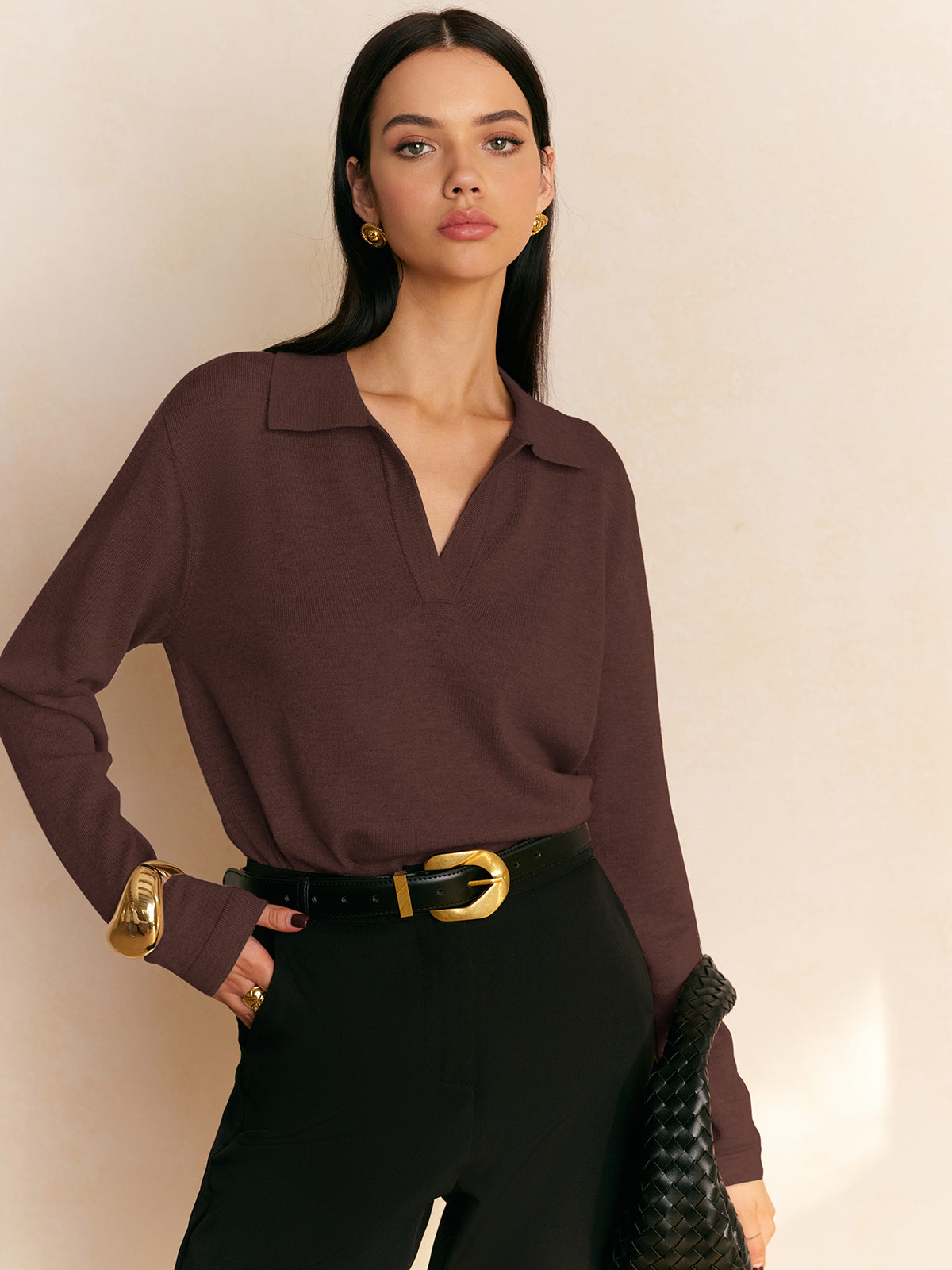 Fiona – Pullover avec col décontracté