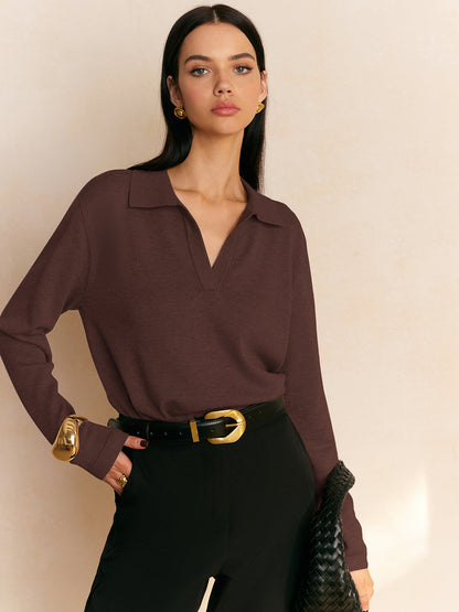 Fiona – Pullover avec col décontracté