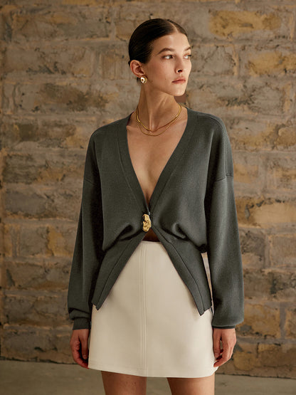 Clarissa – Cardigan avec des boutons dorés