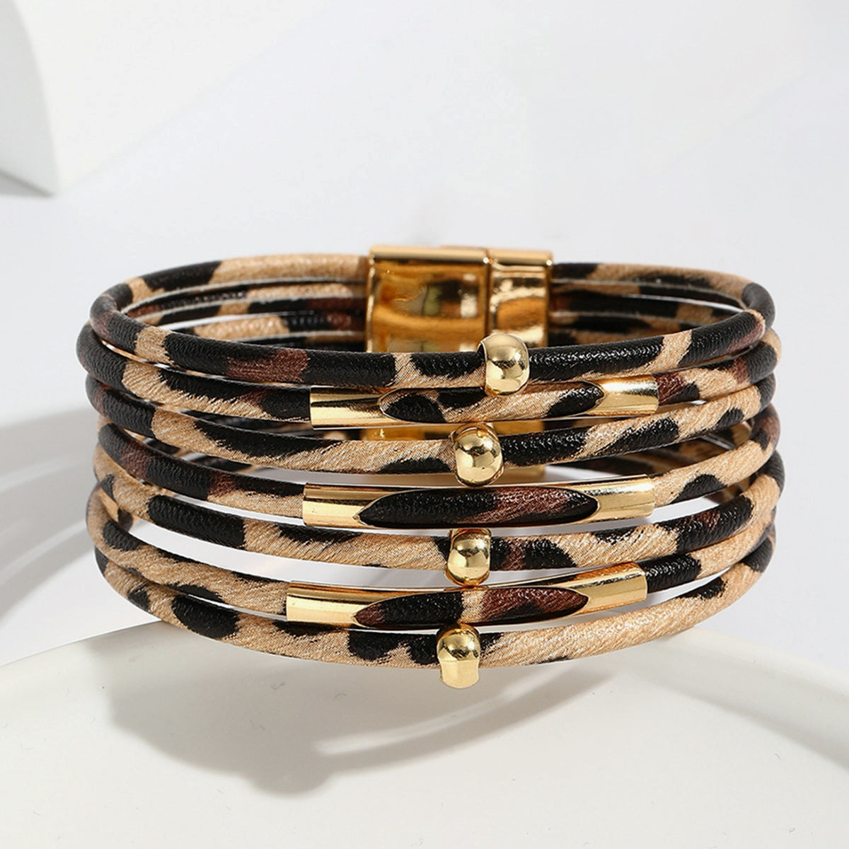 Margaux – Bracelet léopard raffiné