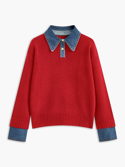 Nellie – Pull-over 2-en-1 avec Revers-Panel