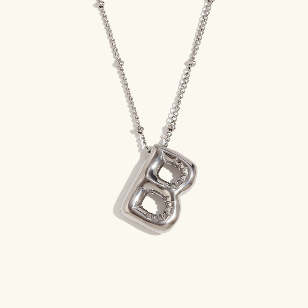 Collier initial en or Balloon