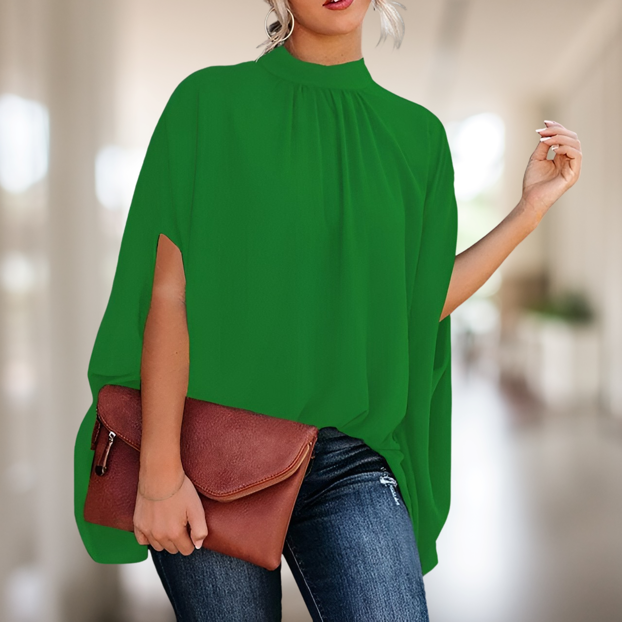 Adrion - Blouse élégante avec coupe évasée