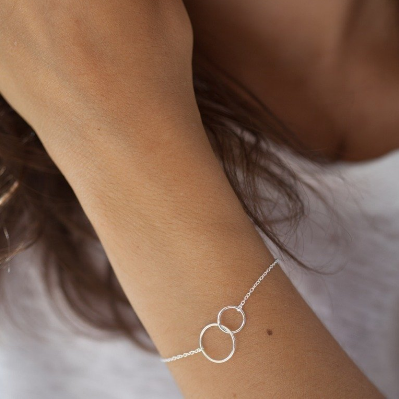 Bracelet d'anneaux entrelacés - Anneaux entrelacés