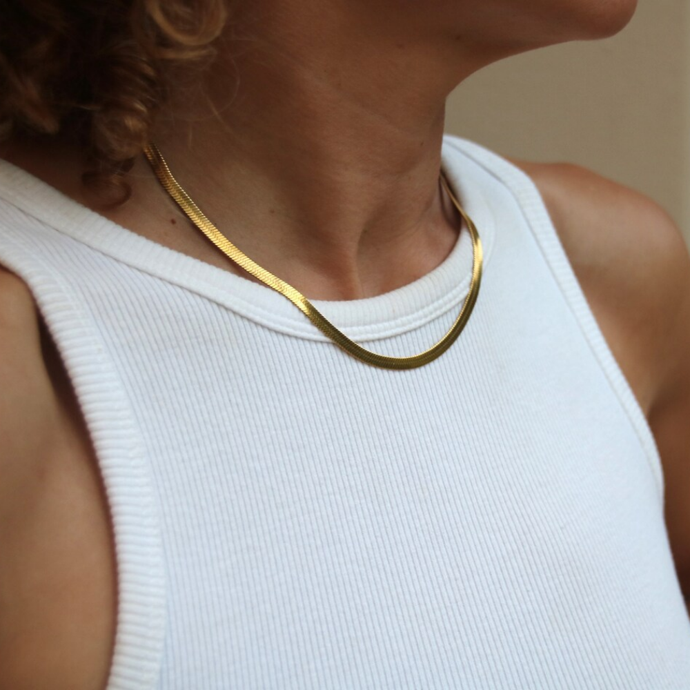 Chaîne serpent - Collier en forme d'épine de poisson Kollabon