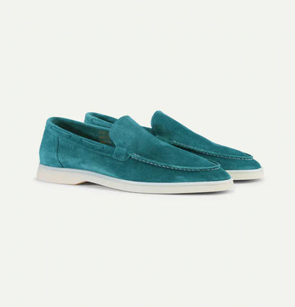 Lorenzo - Mocassins homme en daim, style classique