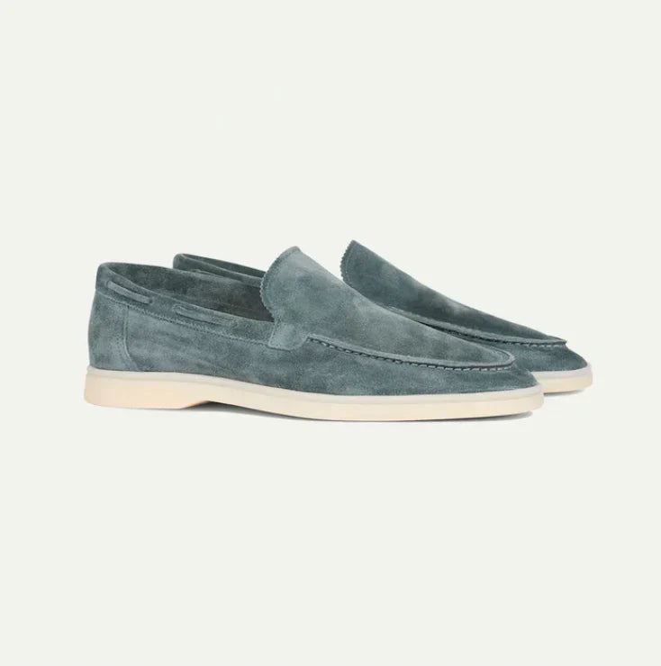Lorenzo - Mocassins homme en daim, style classique