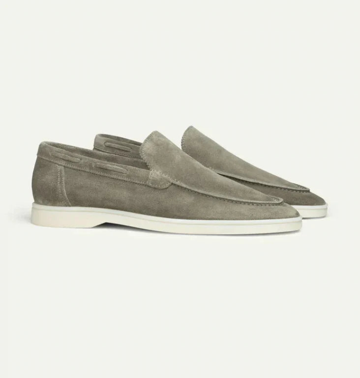 Lorenzo - Mocassins homme en daim, style classique
