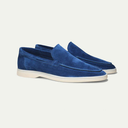 Lorenzo - Mocassins homme en daim, style classique
