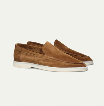 Lorenzo - Mocassins homme en daim, style classique