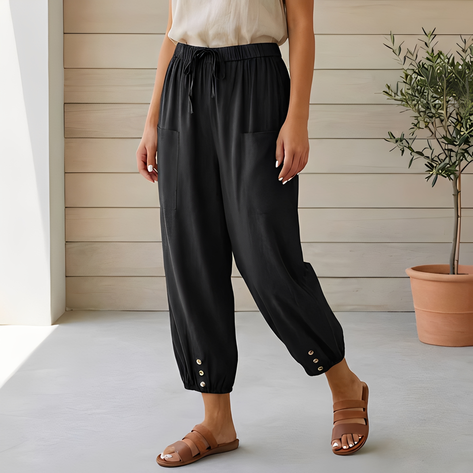 Lyliah - Pantalon chic et décontracté pour femme