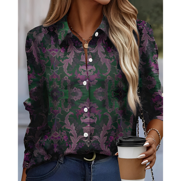 Elvie – Blouse Élégante à Motif Audacieux