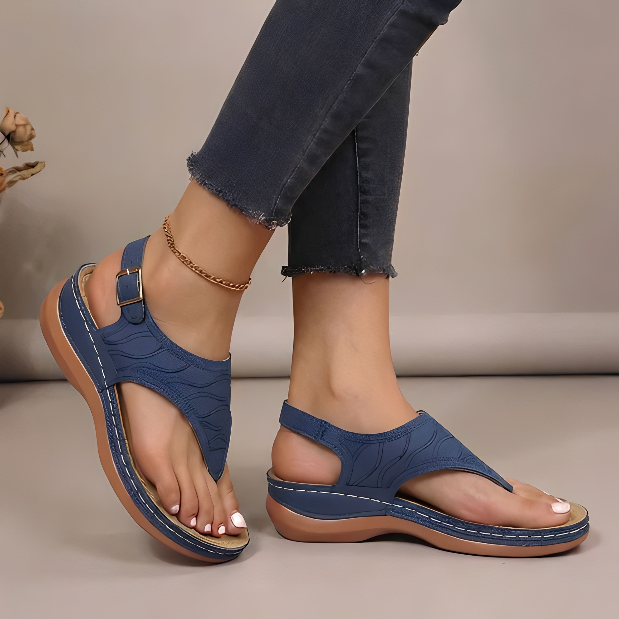 Shynah - Sandale d'été confortable pour femme