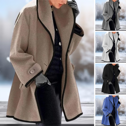 Serenova - Long manteau en laine au style rétro