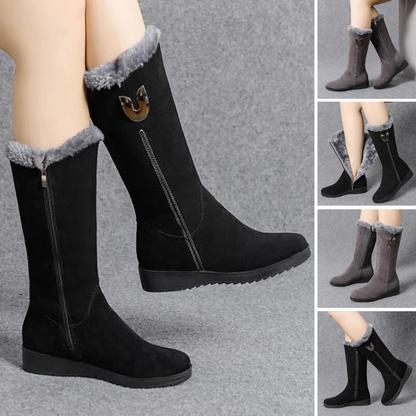 Carla - Bottes d'hiver douillettes et chaudes en fourrure