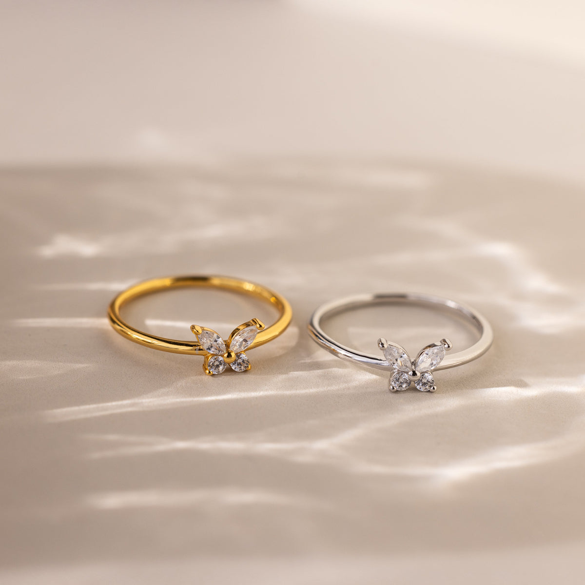 Papillon – Élégante bague de diamants
