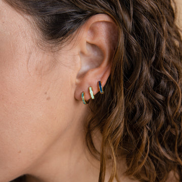 Bagues d'Intarsia d'Opale - Boucles d'oreilles d'Opale