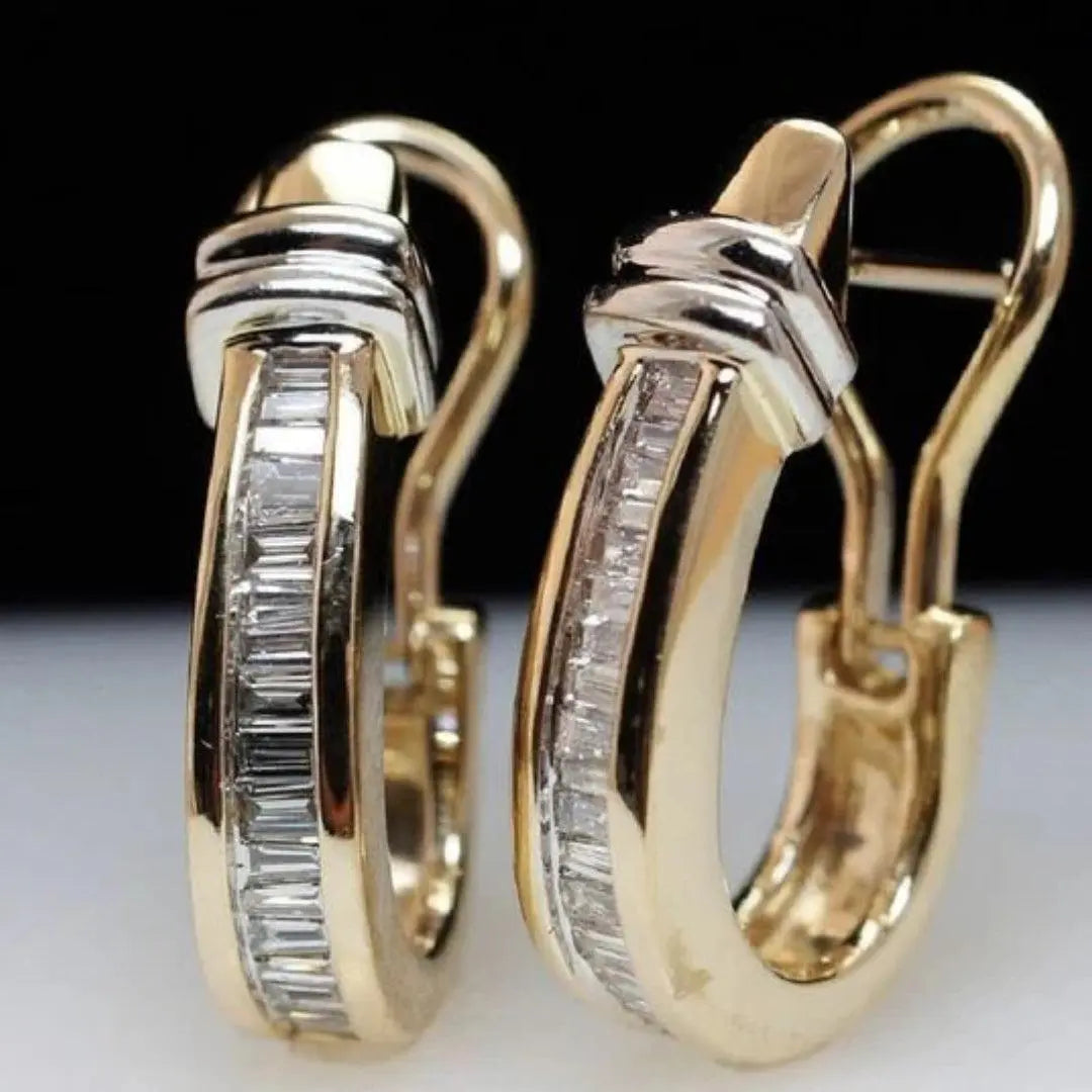 Brillance raffinée - Boucles d'oreilles vintage