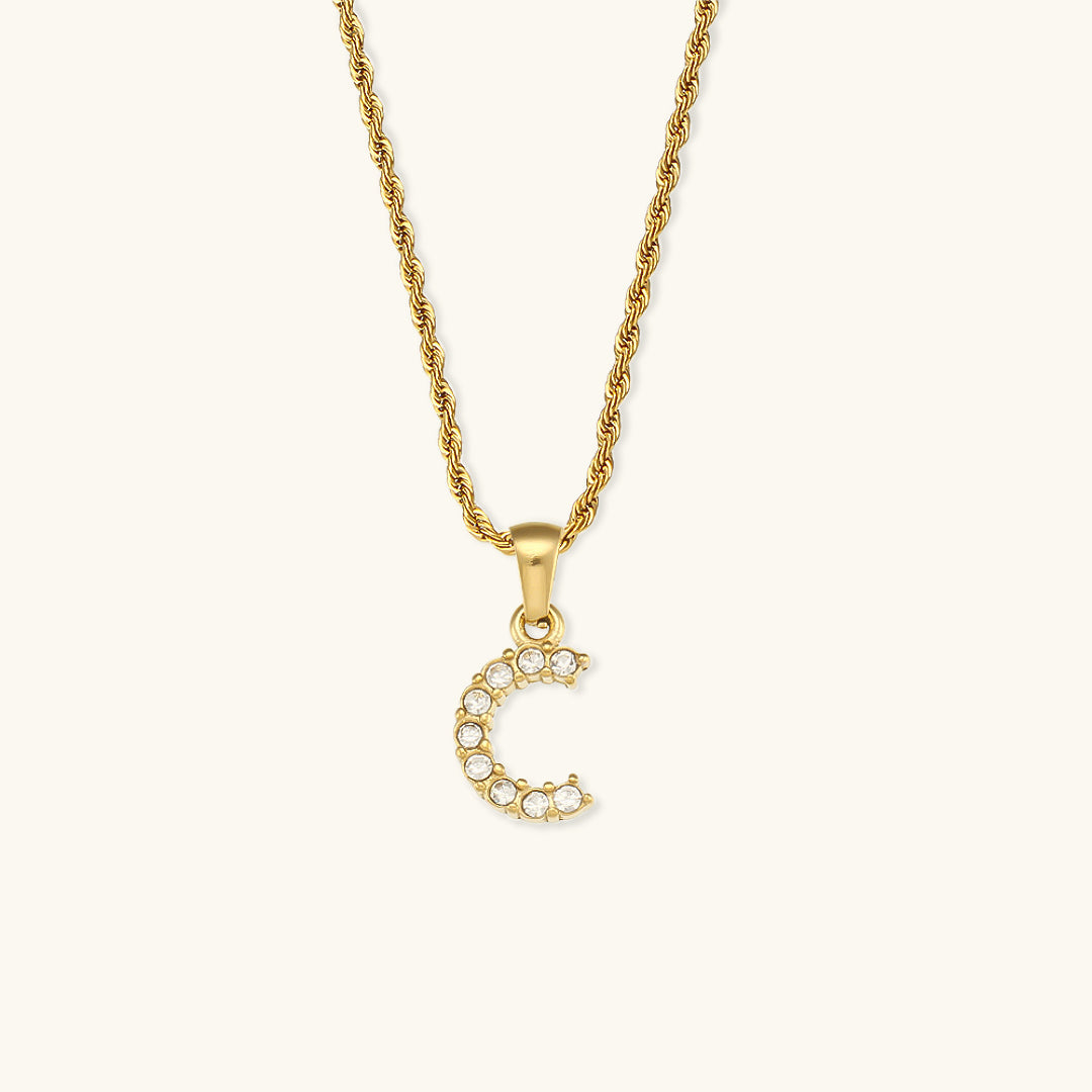 Maeve - Collier de diamants avec initiales