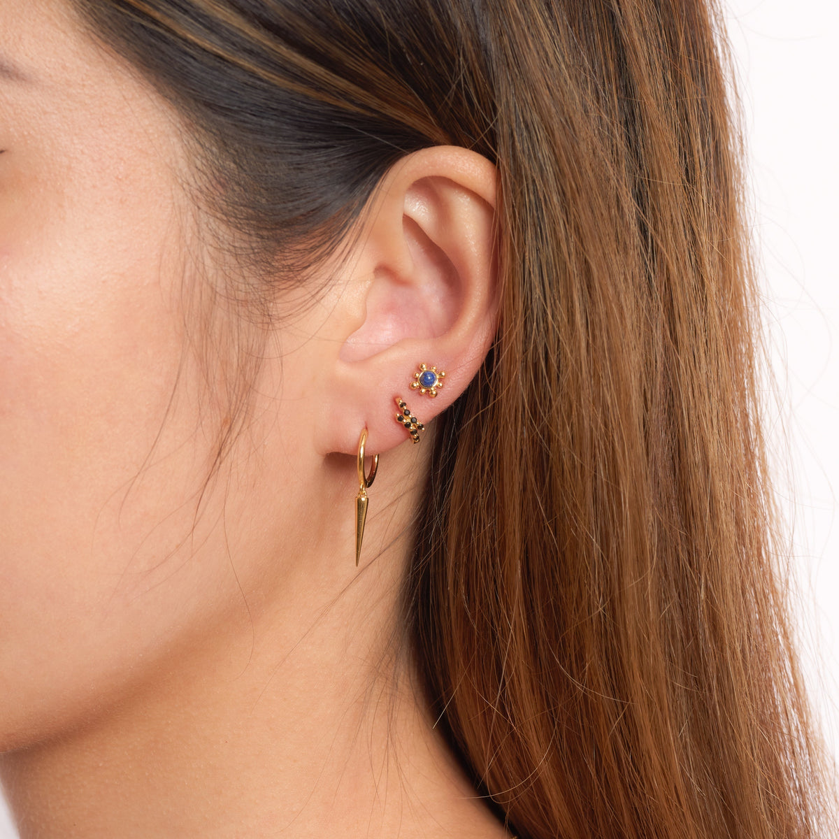 Kamala - Boucles d'oreilles à pointes angulaires