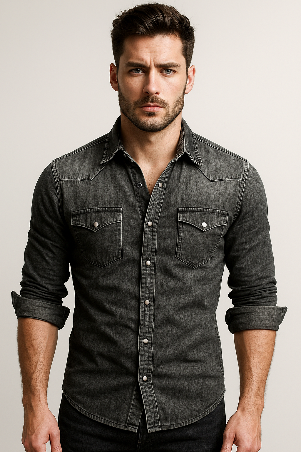 Maxime - Chemise en jean relax pour hommes