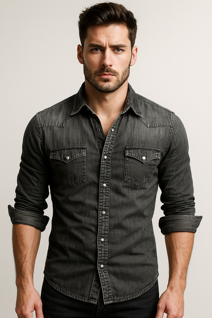 Maxime - Chemise en jean relax pour hommes