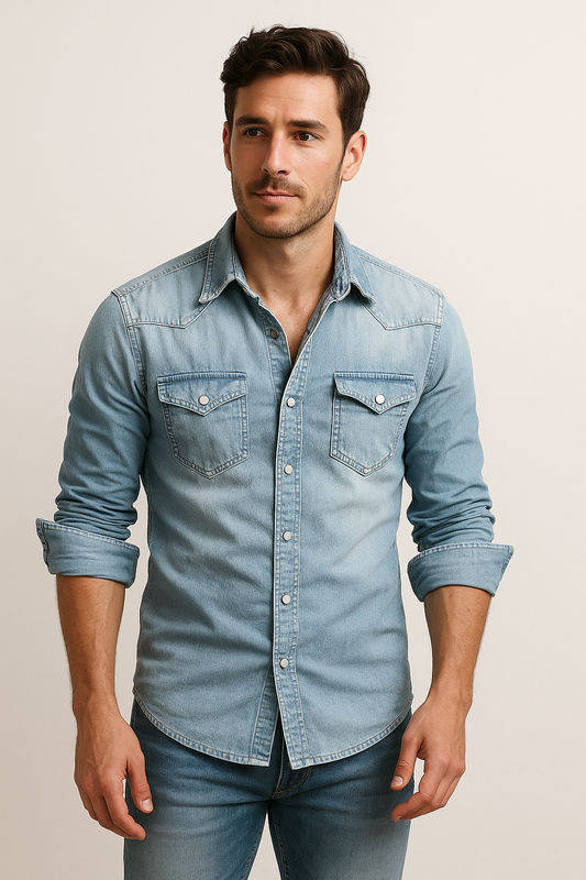 Maxime - Chemise en jean relax pour hommes