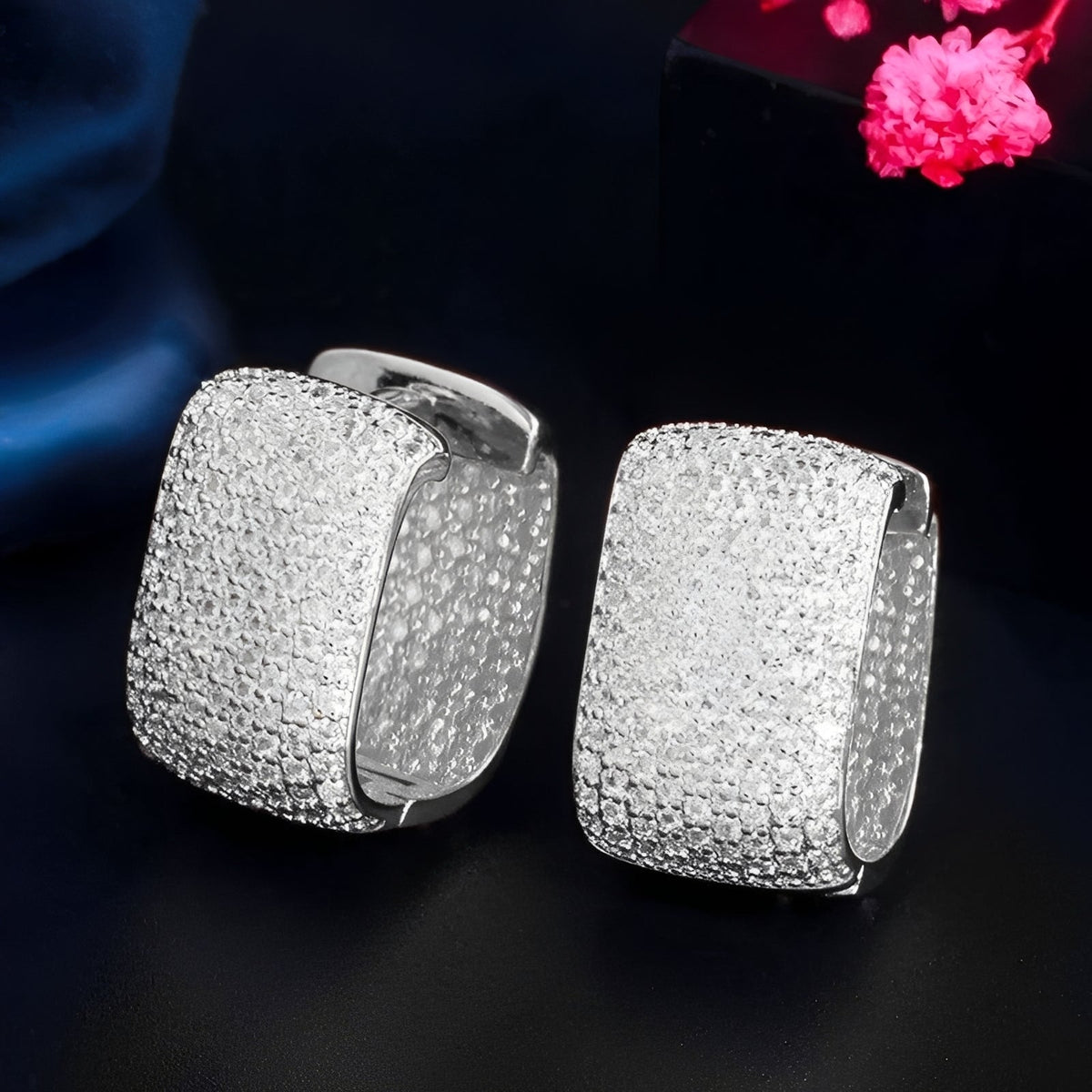Amaya – Boucles d'oreilles en zircon avec éclat complet