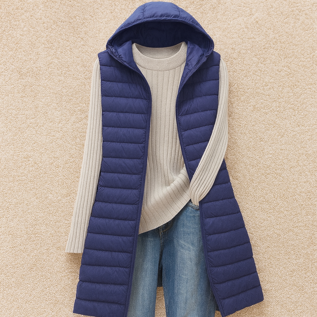 Joelle - Belle veste longue et matelassée pour femmes