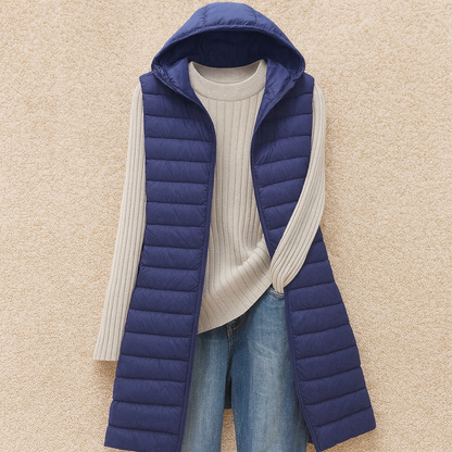 Joelle - Belle veste longue et matelassée pour femmes