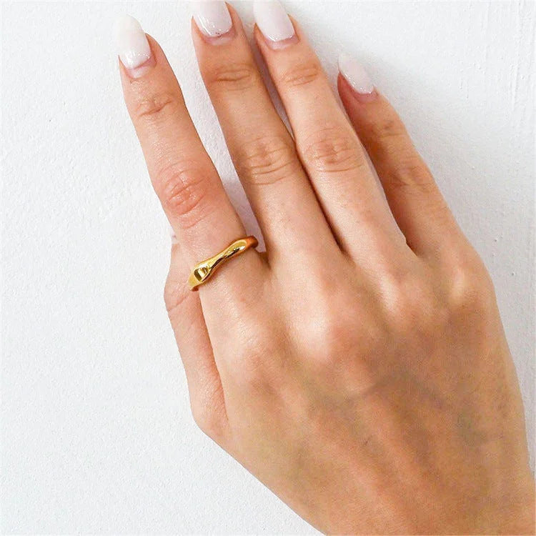 Dianne – Bague chic dorée superposée