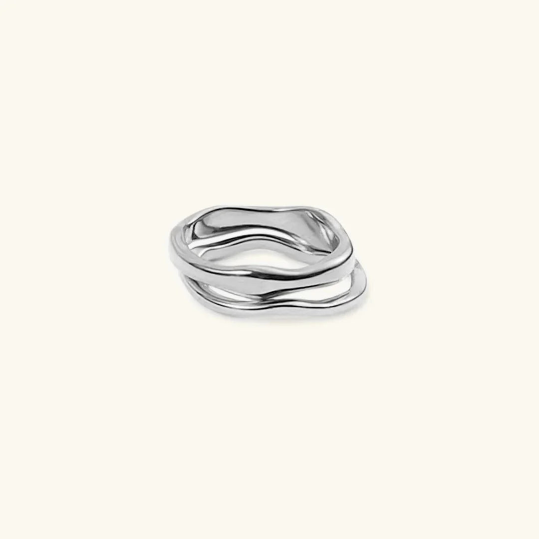 Dianne – Bague chic dorée superposée