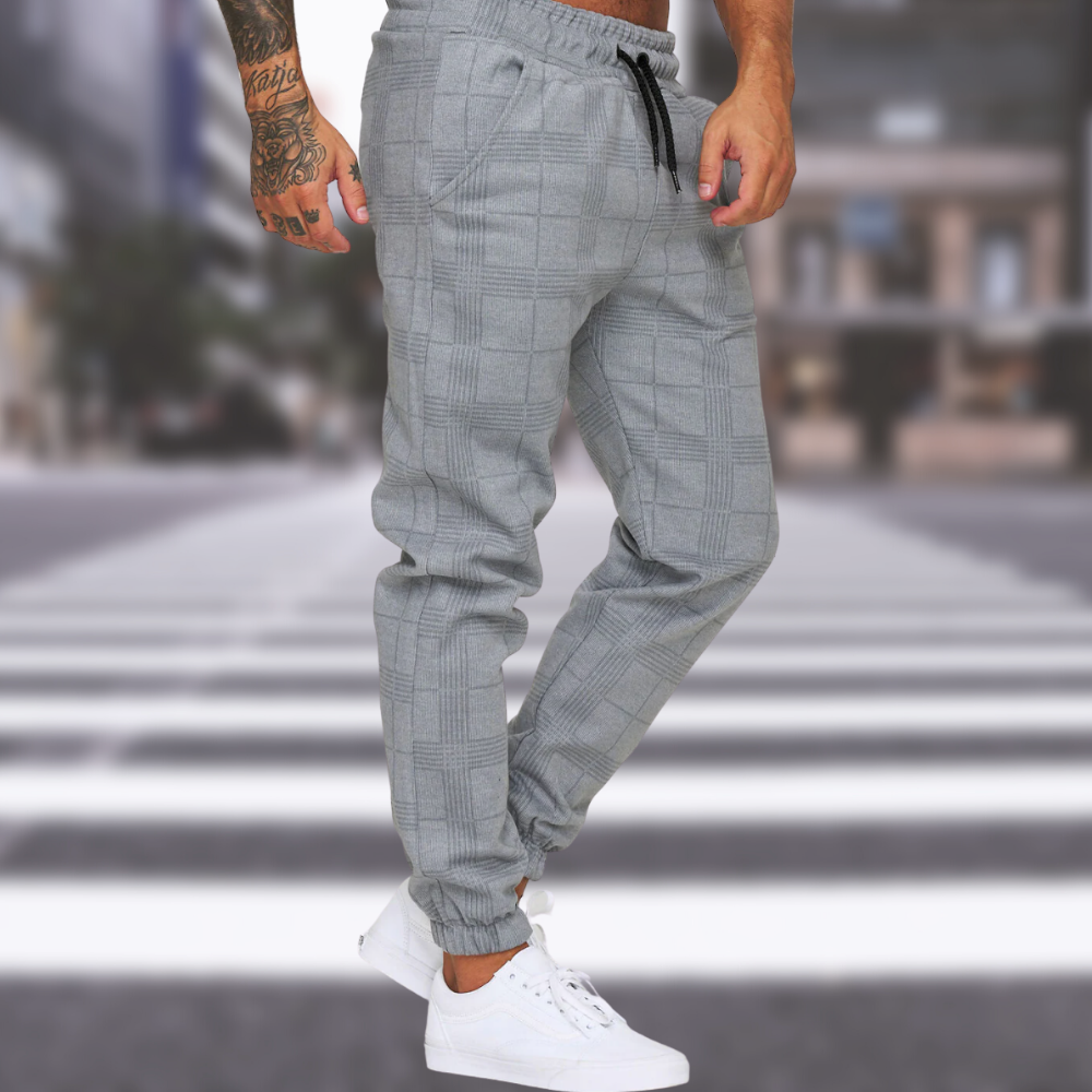 Mansel - pantalon chic à carreaux pour hommes