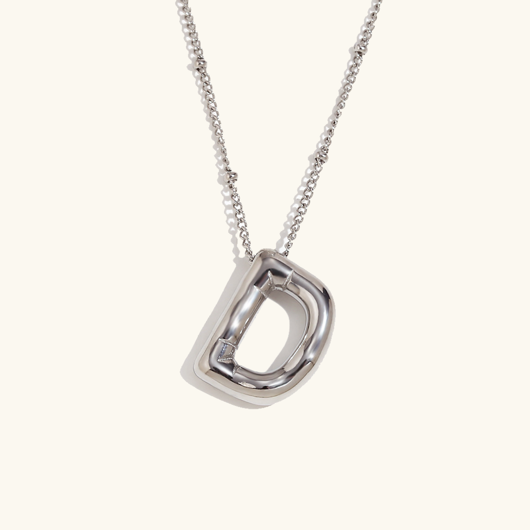 Collier initial en or Balloon