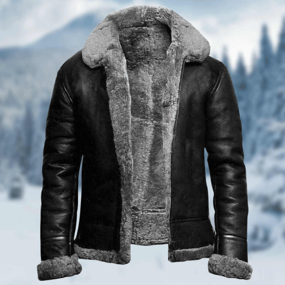 Leandro - Veste en cuir robuste pour homme
