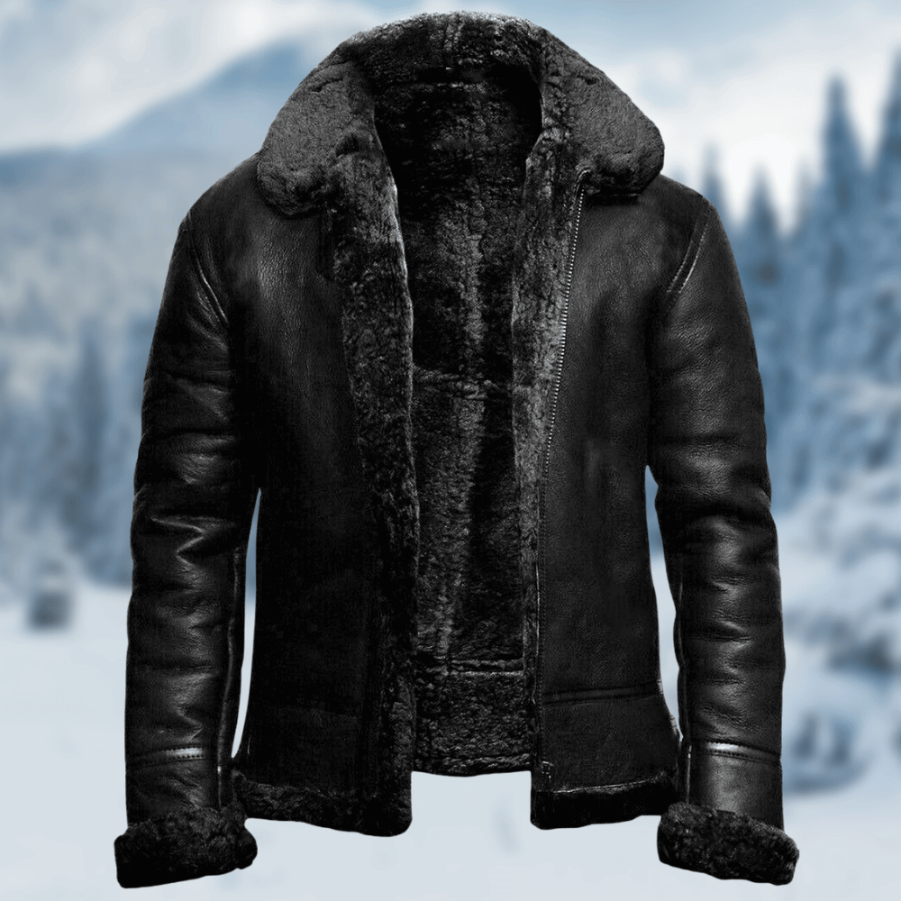 Leandro - Veste en cuir robuste pour homme