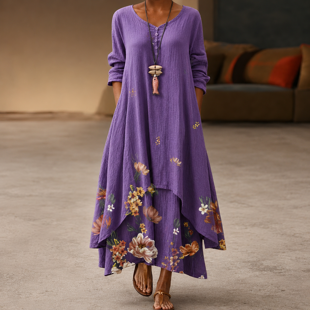 Kalin - Robe élégante avec ourlet irrégulier pour femmes