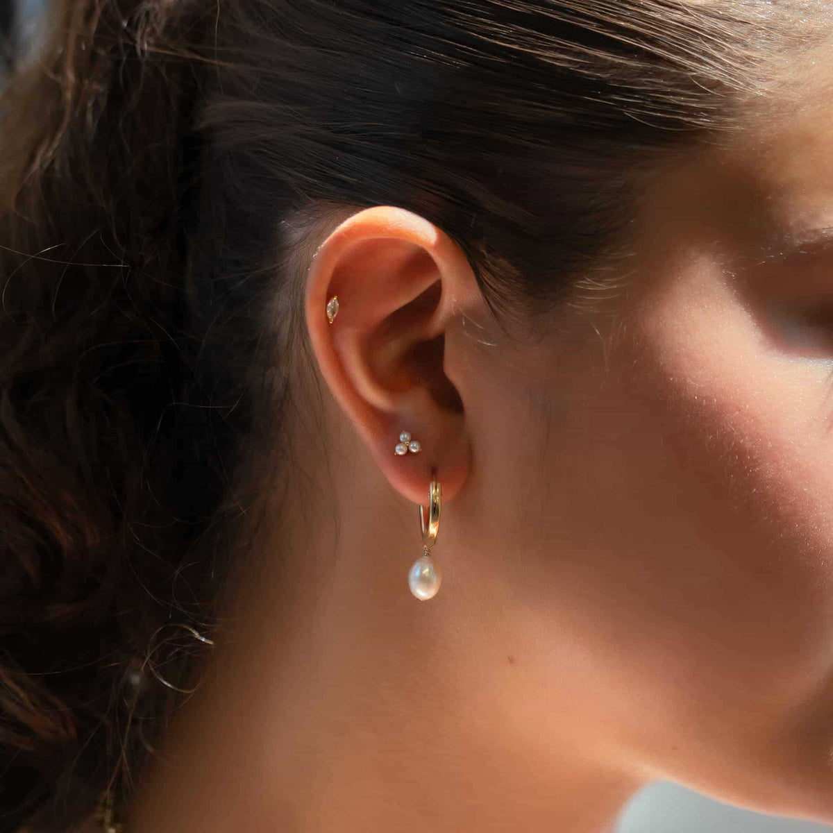 Isabella - Boucles d'oreilles en perles Trinity