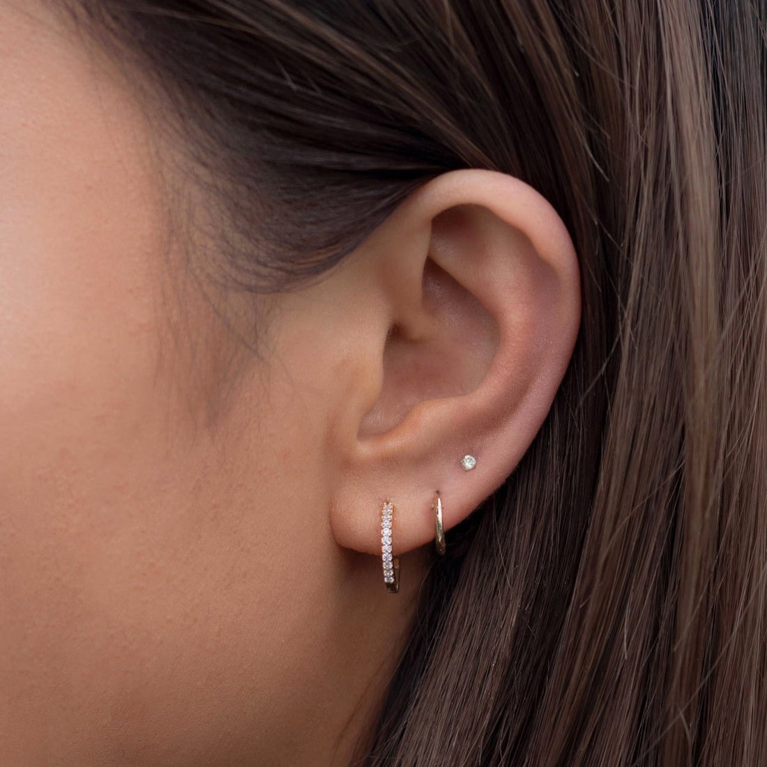 Boucles d'oreilles classiques Huggie