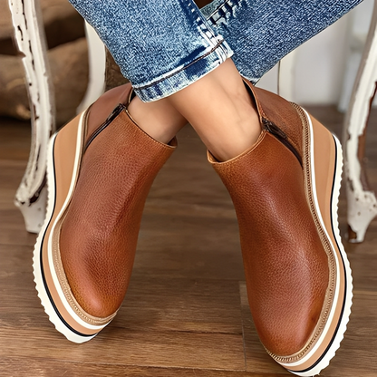 Lyana - Bottines d'hiver à zip pour femmes