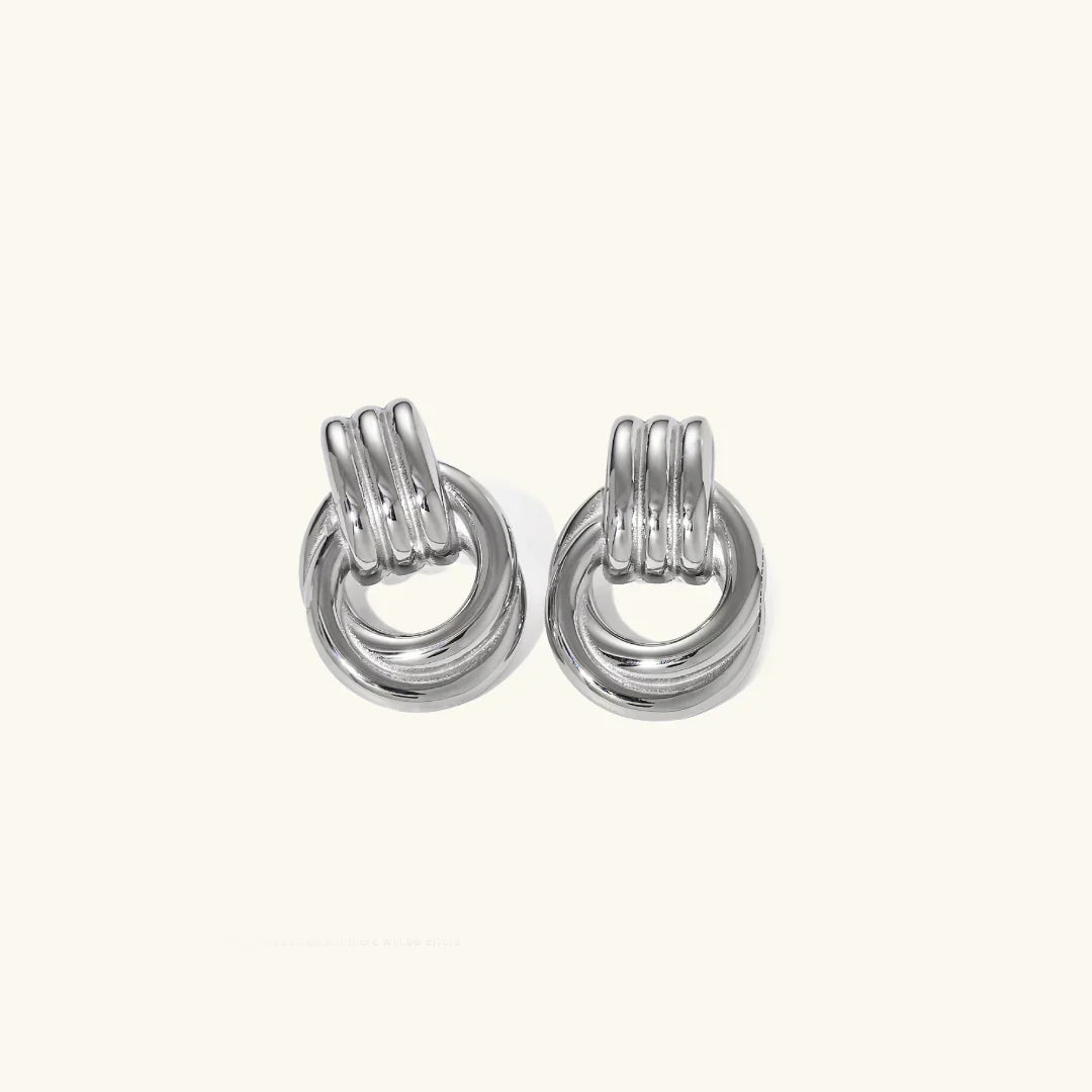 Nyra – Boucles d'oreilles géométriquement torsadées