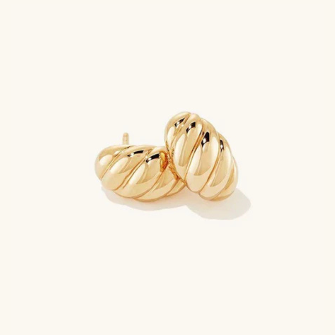 Ellie – Boucles d'oreilles croissant en or