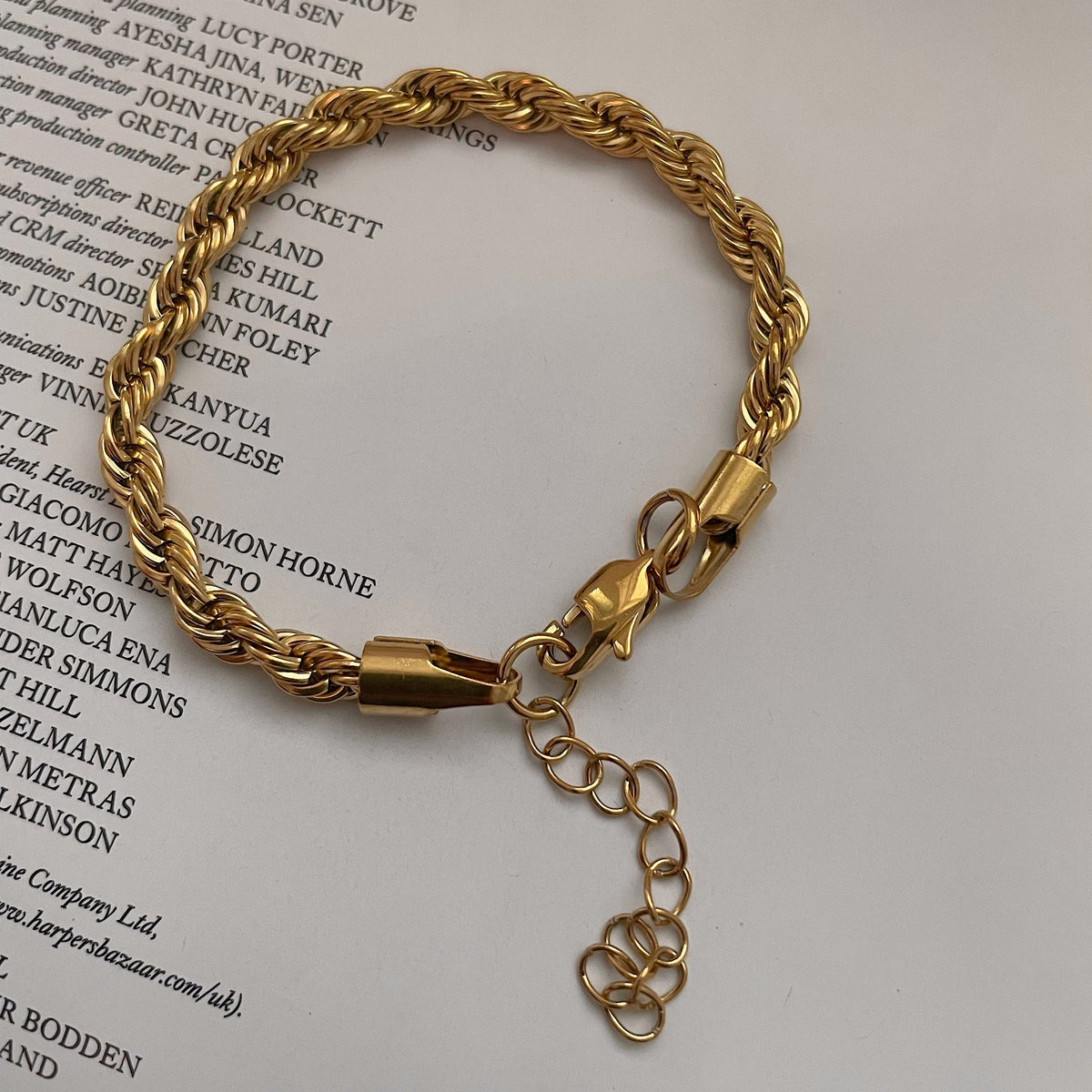 Mila – Bracelet tressé en acier inoxydable