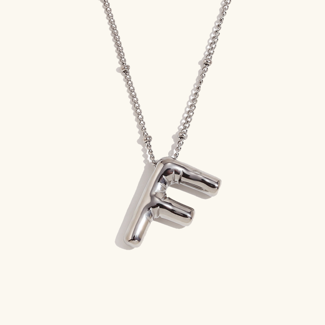 Collier initial en or Balloon