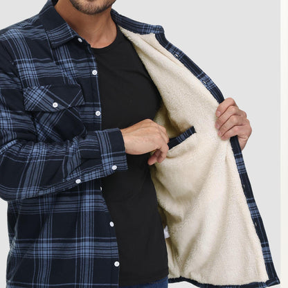 Marlon – Chemise overshirt à carreaux d'hiver pour hommes