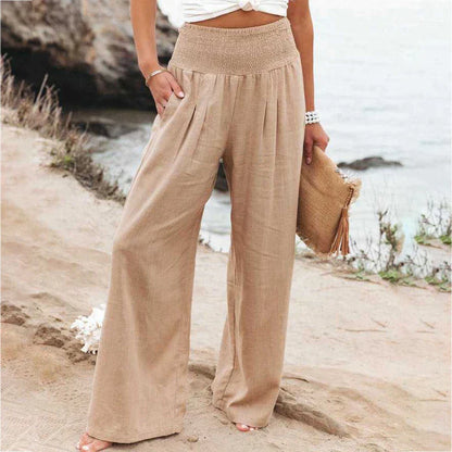 Reina – Pantalon léger avec imprimé tropical
