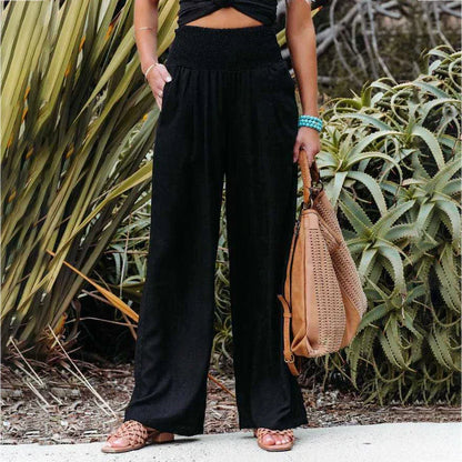 Reina – Pantalon léger avec imprimé tropical