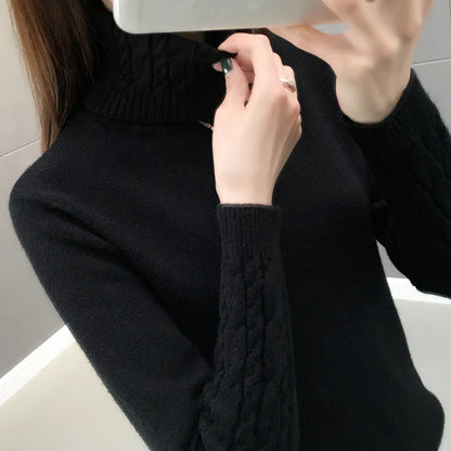 Etta - Pull à col roulé épaissi et coupe slim