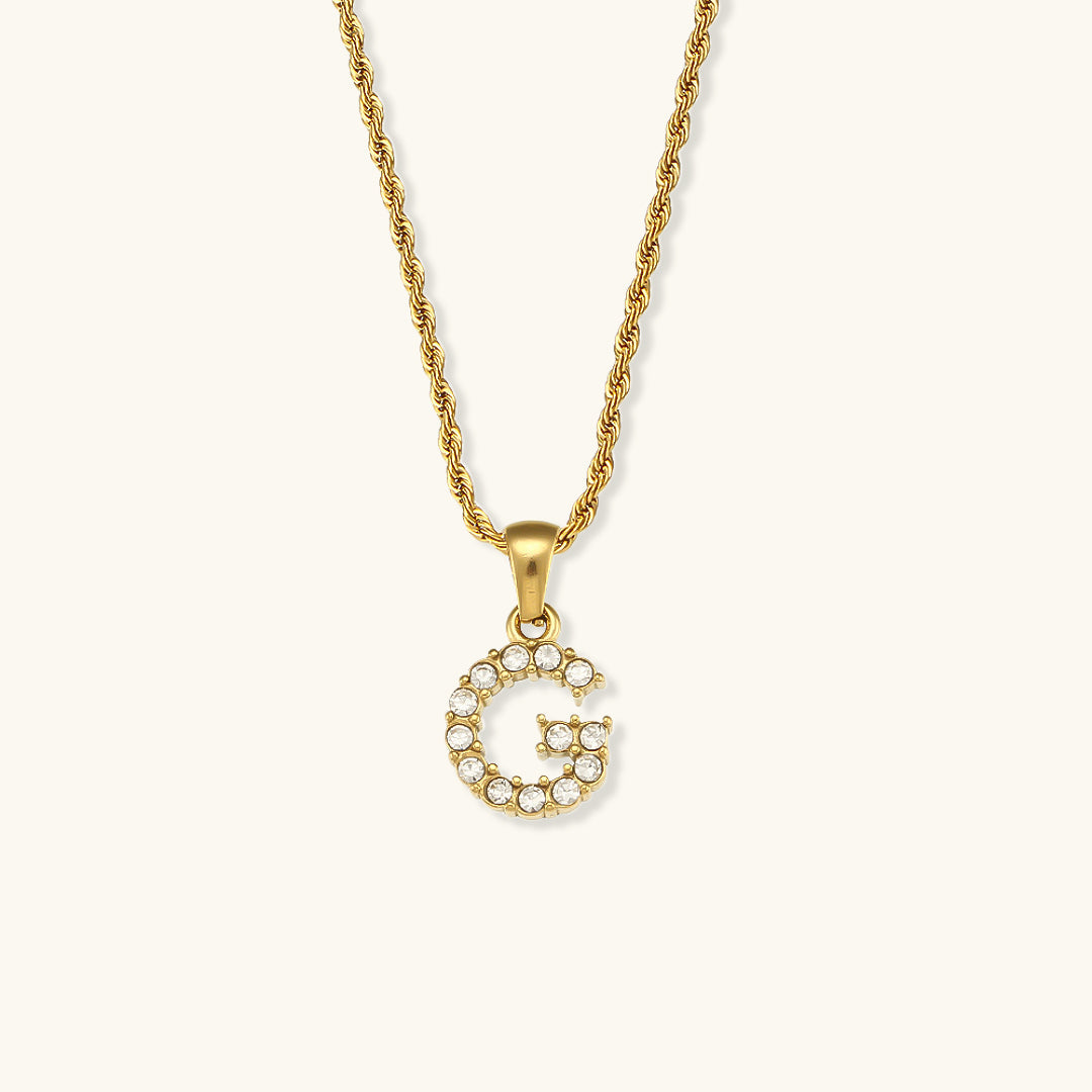 Maeve - Collier de diamants avec initiales